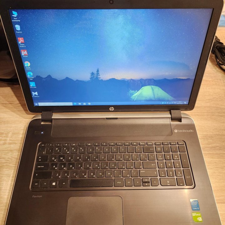 HP, core i5, 16gb, SSD+HDD, nvidia gt840m, 17