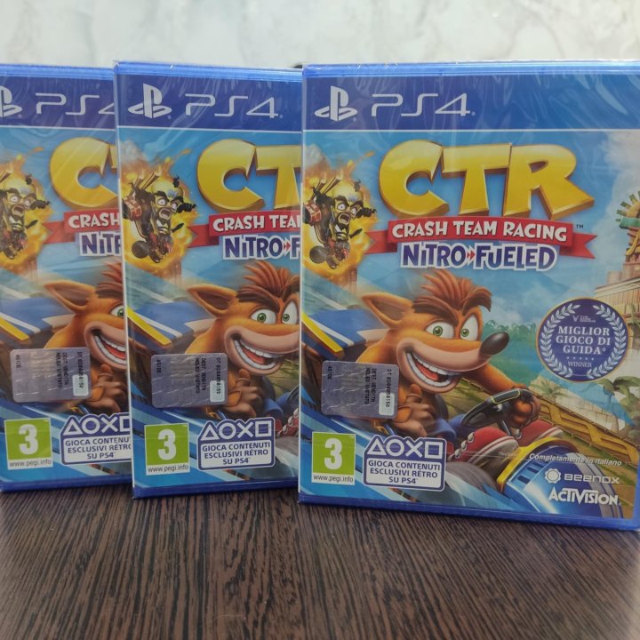 Crash Team Racing Nitro Fueled PS4/PS5 диск