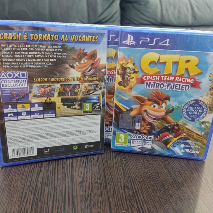 Crash Team Racing Nitro Fueled PS4/PS5 диск