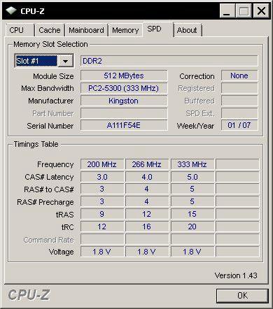 память DDR2 512 mb