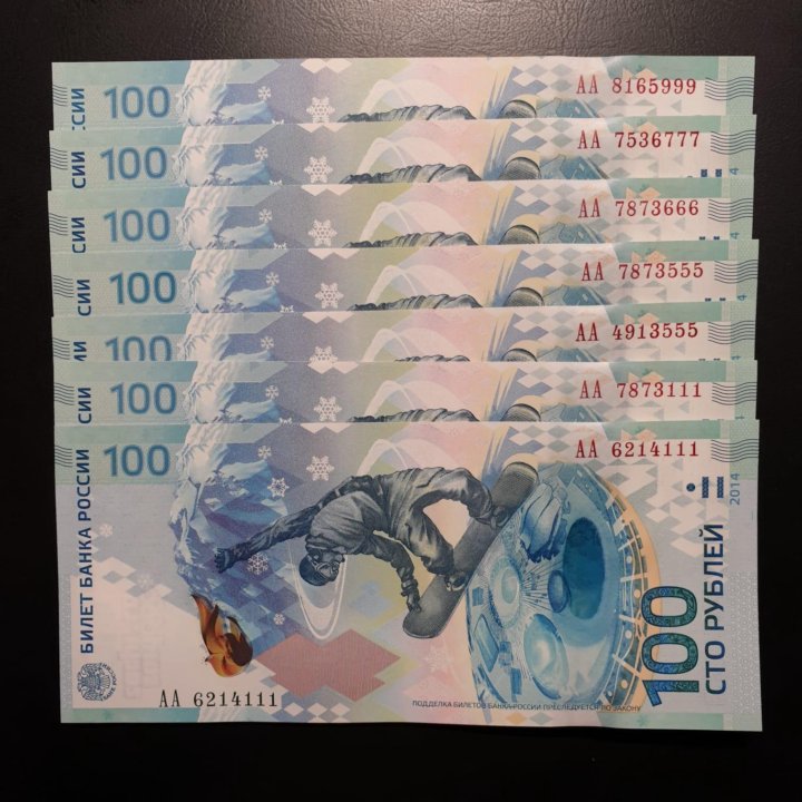 100 рублей 2014 г. 