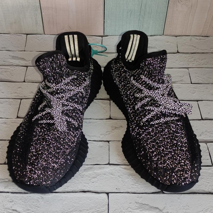 КРОССОВКИ МУЖСКИЕ РЕФЛЕКТИВНЫЕ YEEZY BOOST V2 350