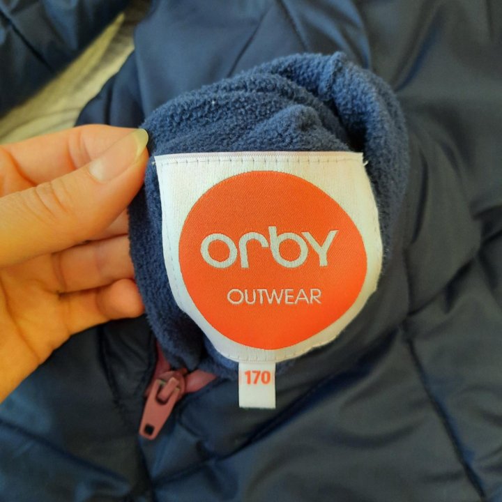 170 р 42 р двусторонняя Orby теплая куртка подрост