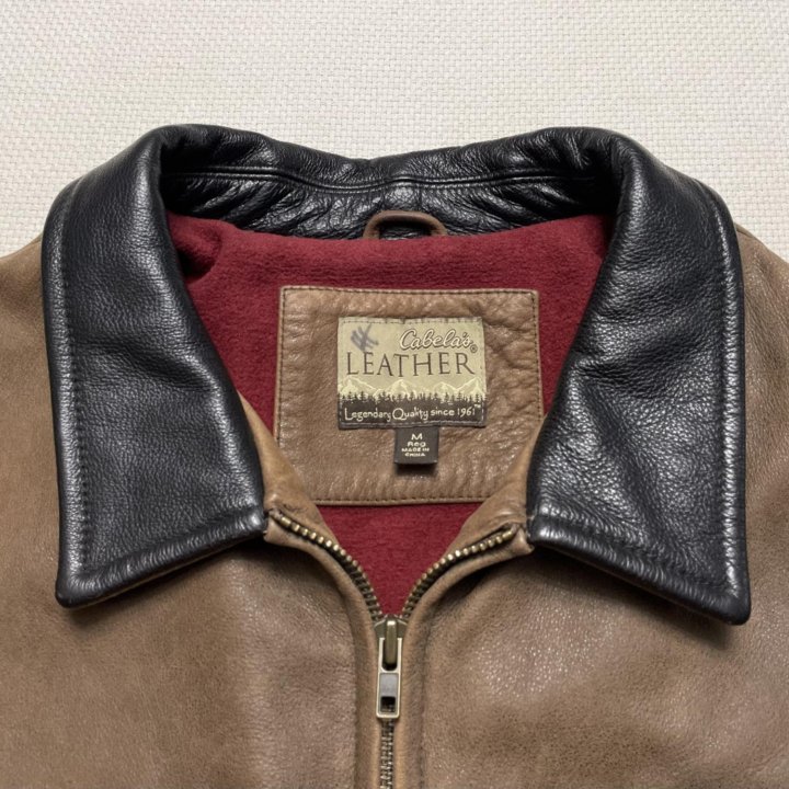Cabela's Leather Trucker Jacket