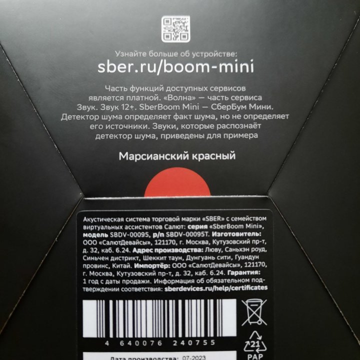 SBER BOOM MINI