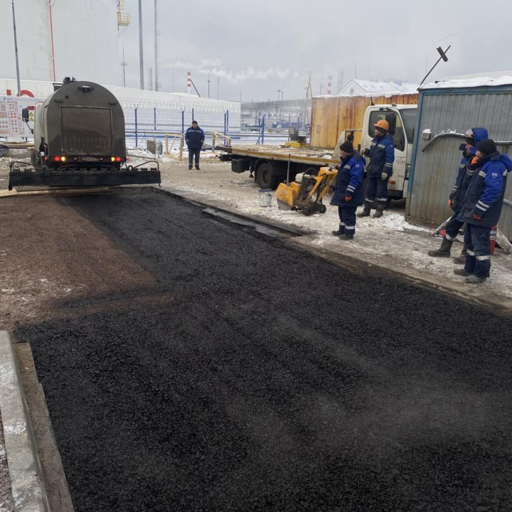 Асфальтирование территории, укладка тротуарной пли