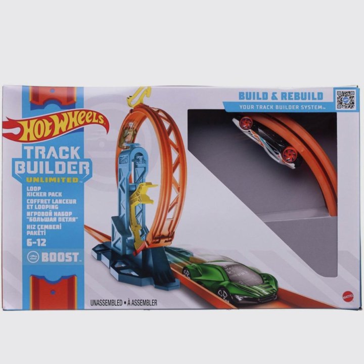 Трек Hot Wheels Петля с ускорителем