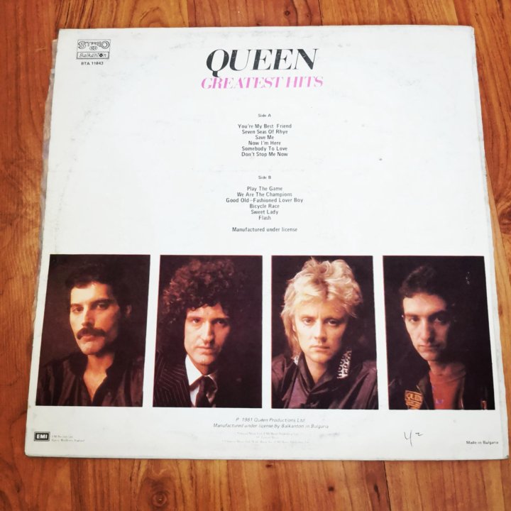 Виниловая пластинка QUEEN greatest hits