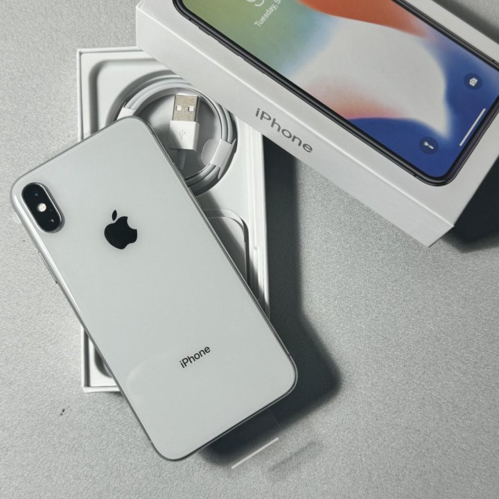 iPhone X, 64 ГБ, Silver