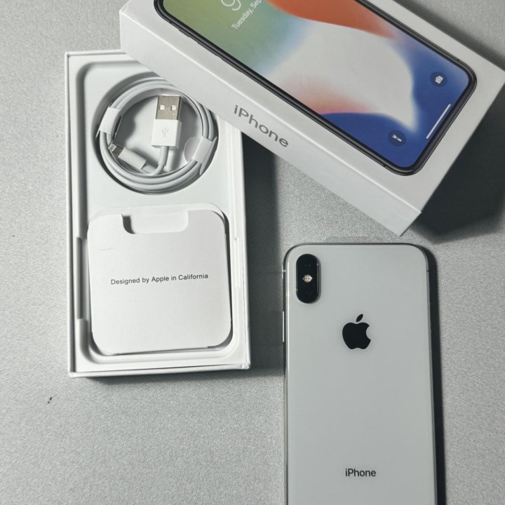 iPhone X, 64 ГБ, Silver