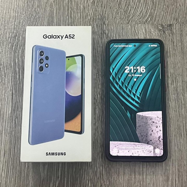 Samsung A52, 4/128GB, Dark Blue(Ростест)