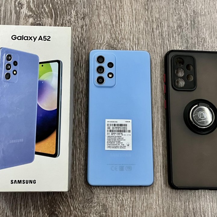 Samsung A52, 4/128GB, Dark Blue(Ростест)