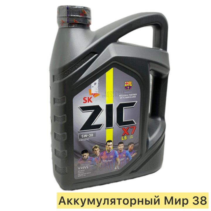 Масло моторное ZIC 5W30 X7. LS. 4л. C3