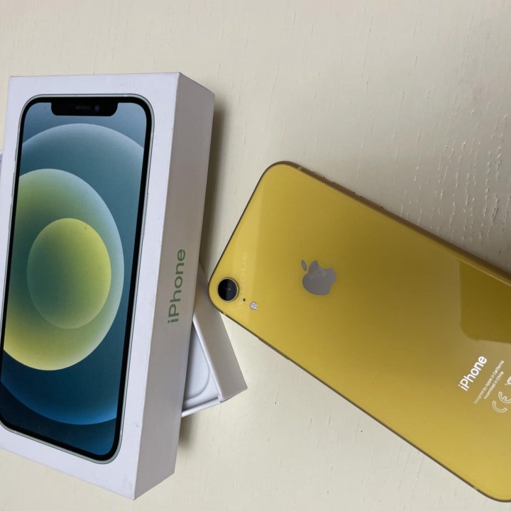 iPhone XR, Yellow, 128GB