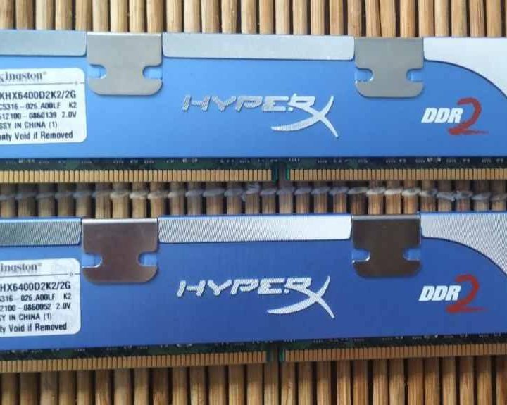 Память DDR2 Kingston Hyperx khx6400d2k2/2G 1GB x 2