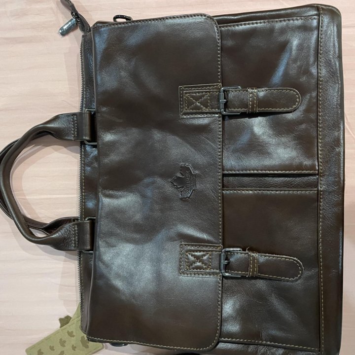 Мужской портфель ZINIMSK коричневый