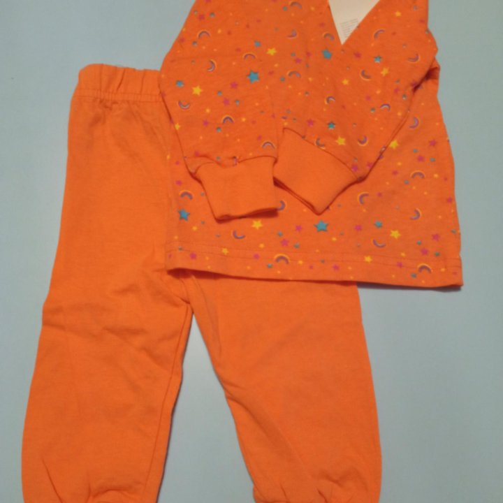 Пижама одежда детская для мальчик дев 68, 74 новая