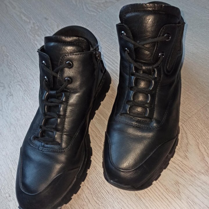 Ботинки /кросовки мужские зимние натуральная кожа
