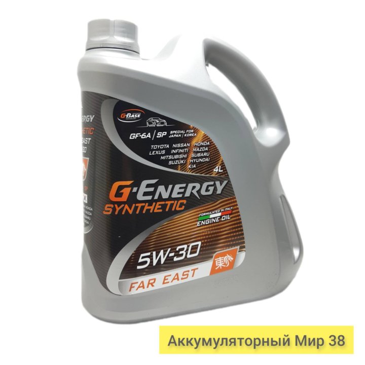 Моторное масло G-Energy Synthet Far East 5W-30 4л