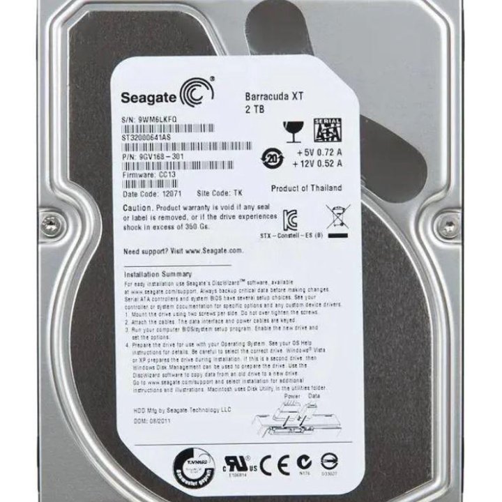 Жесткий диск 2 Тб Seagate 3.5