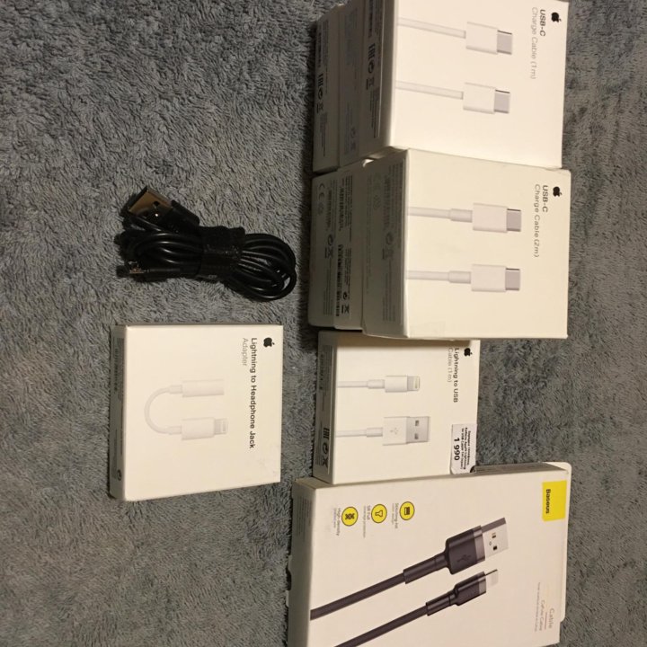 Кабели Apple usb-c/ lightning/ mini usb