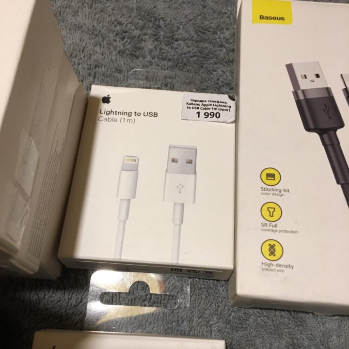 Кабели Apple usb-c/ lightning/ mini usb