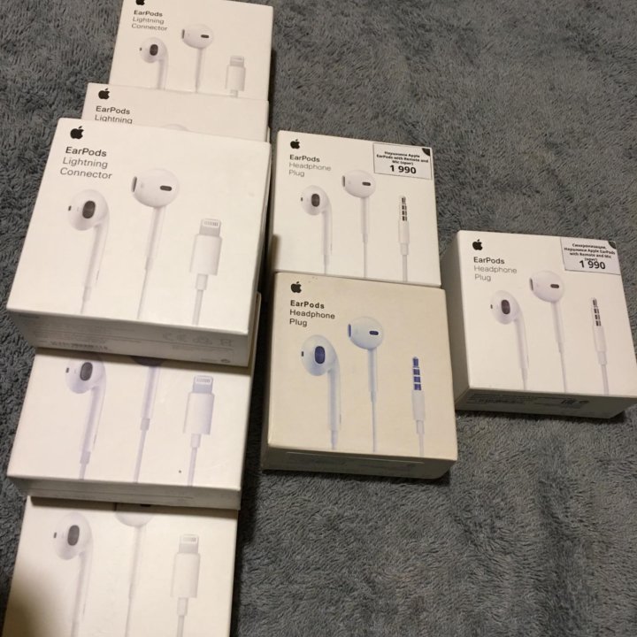 Наушники Apple EarPods lightning / plug