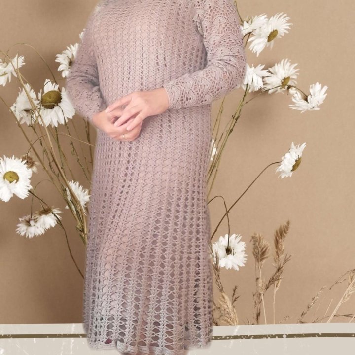 Платье вязанное