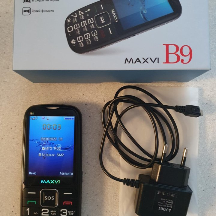 Телефон сотовый MAXVI B9 на гарантии