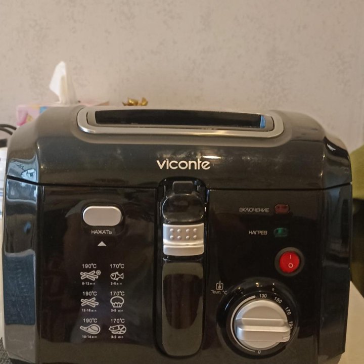 Фритюрница НОВАЯ Viconte VC-611 черная