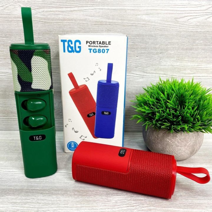 Колонка Tg 807 + колонка + PowerBank