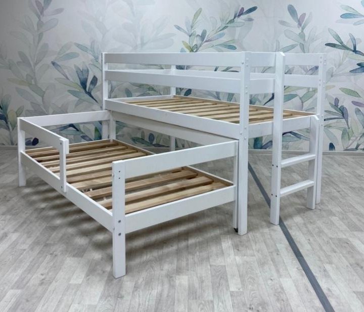 Кровать двойная деревянная 014-015