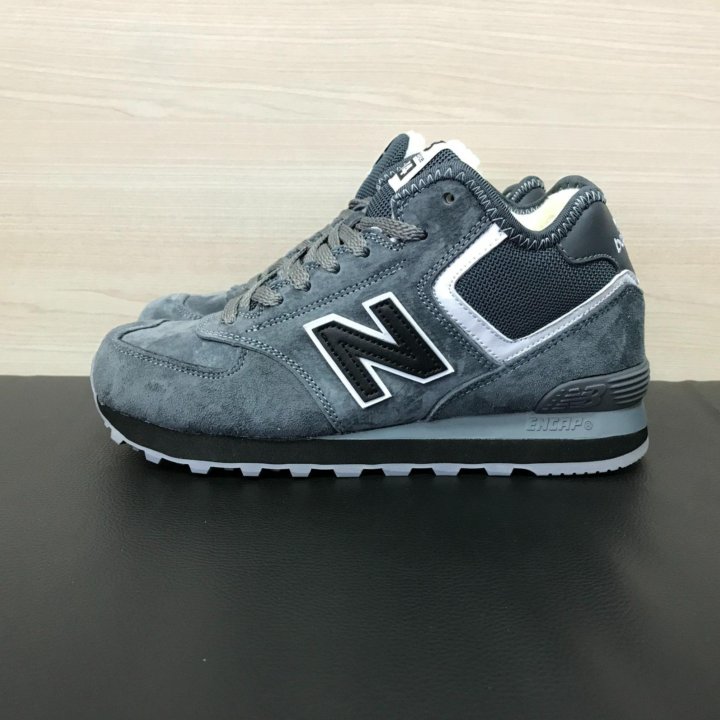 Кроссовки New Balance 574 женские зимние серые