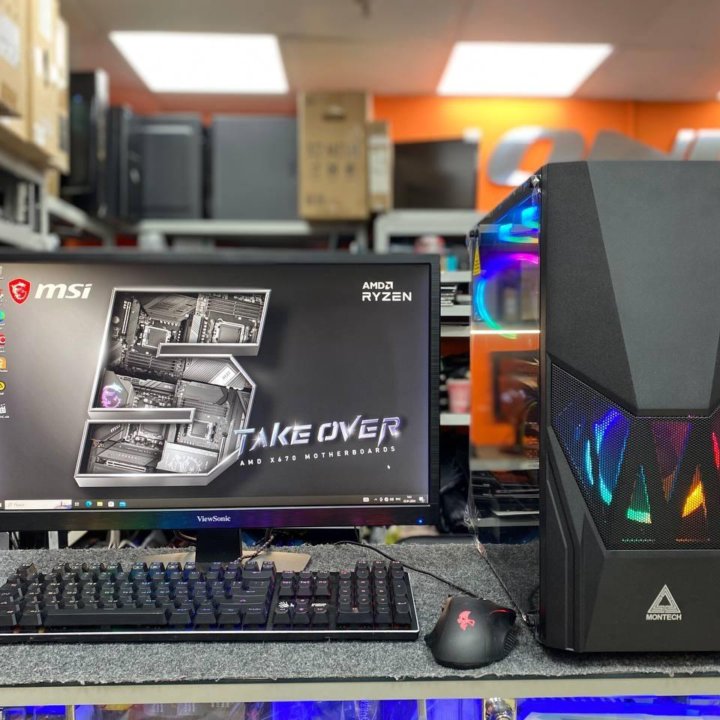 ГарантияГОД!ПК Ryzen7,16Гб, SSD,980Ti 6Гб! +24