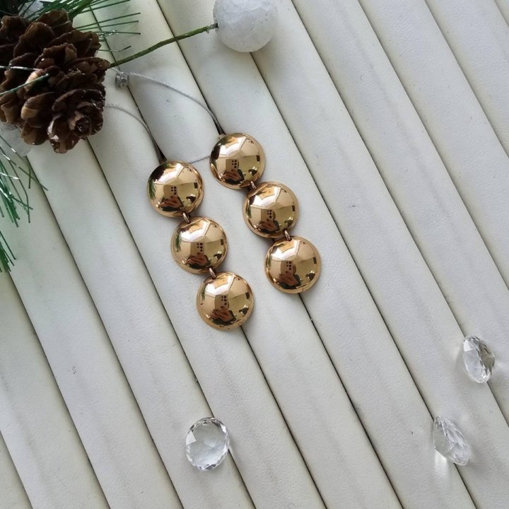 Золотые серьги 585пр