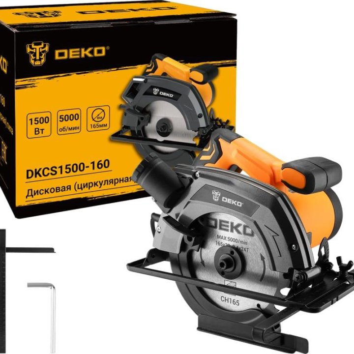 Пила дисковая Deko DKCS1500/160 1500Вт