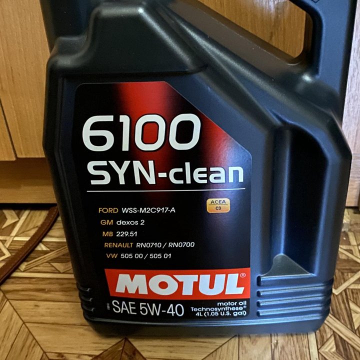 5W40 6100 SYN-CLEAN MOTUL масло 4 л