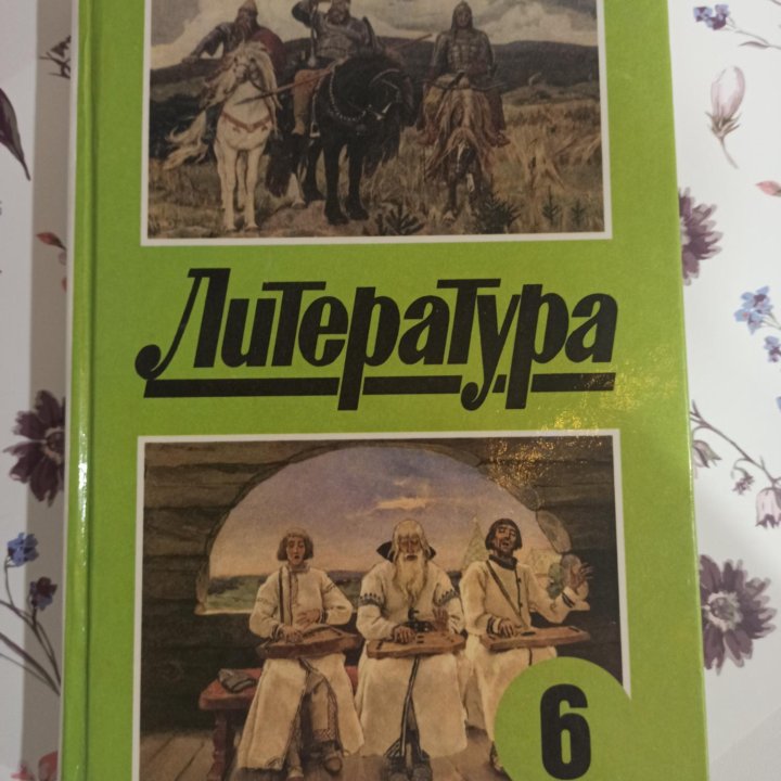 Учебник литературы 6 класс 1997 год.