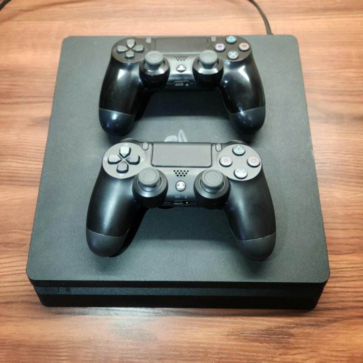 PS4 Slim +2 геймпада +20 Игр