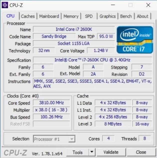 Процессор Intel core i7 2600K (сокет 1155)