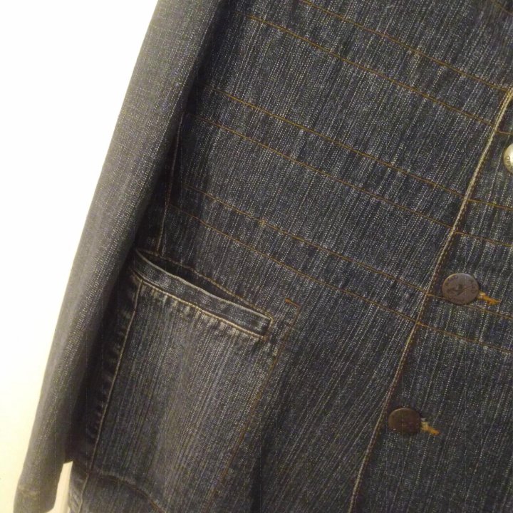 Пиджак джинсовый мужской Размер 52 Новый