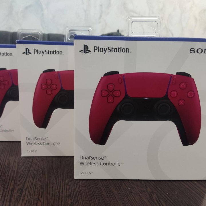 Джойстик PS5 Cosmic Red новый