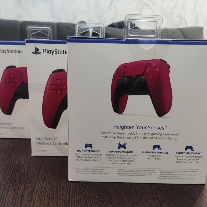 Джойстик PS5 Cosmic Red новый