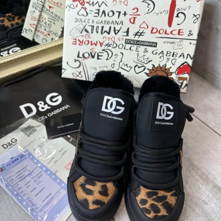 Кроссовки ботинки зимние Dolce&Gabbana