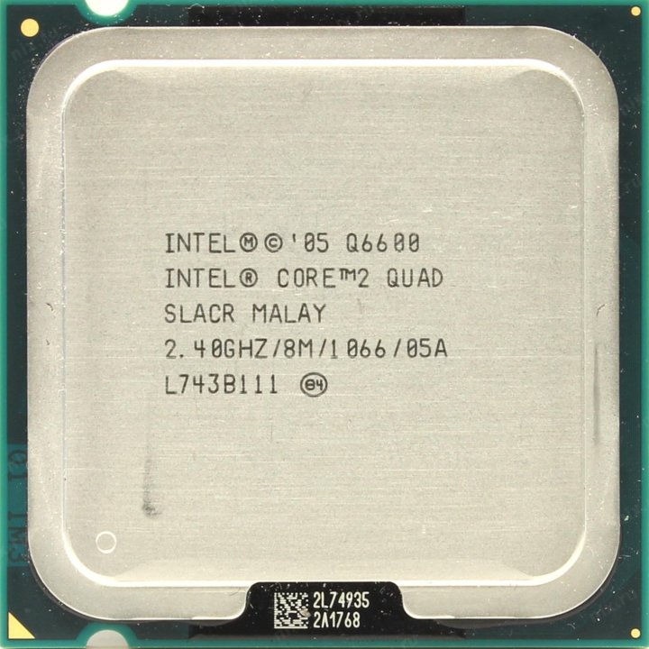 Intel Core 2 Quad Q6600 4 ядра 2,4GHZ 8MB, на 775