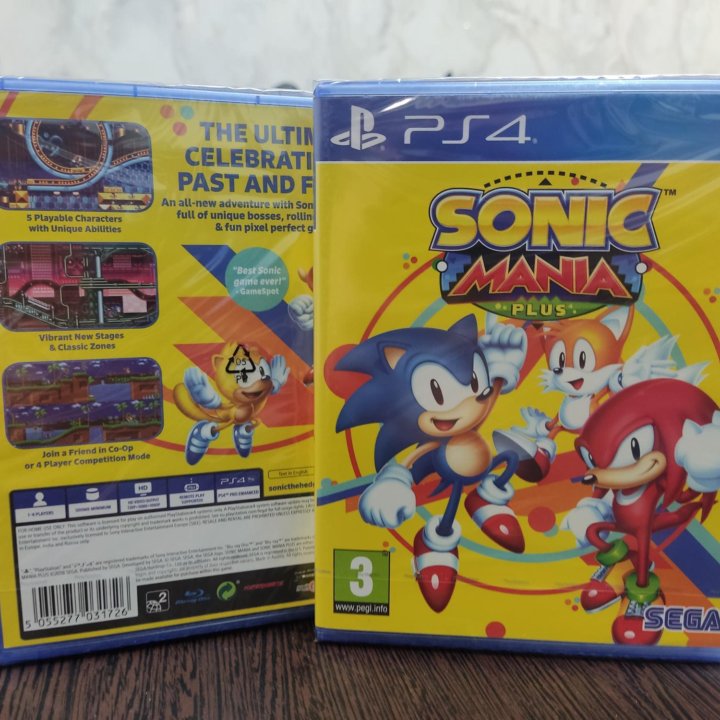 Sonic Mania Plus PS4/PS5 диск