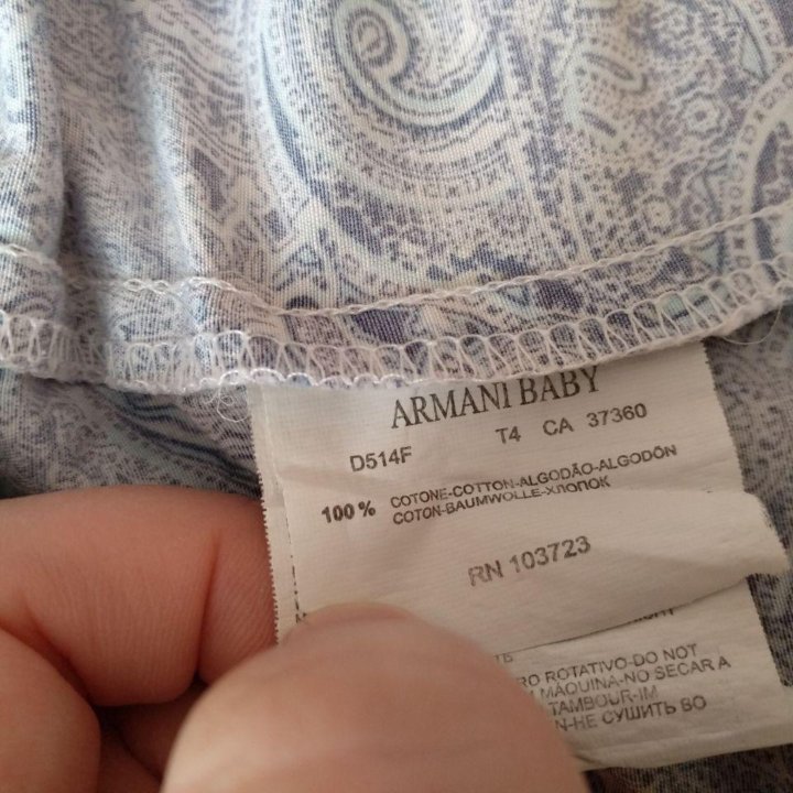 Рубашка Армани (Armani Baby) оригинальная, б\у