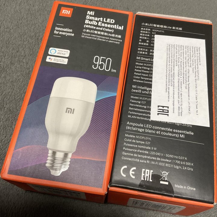 Умная лампа Mi SMART LED Bulb Essential