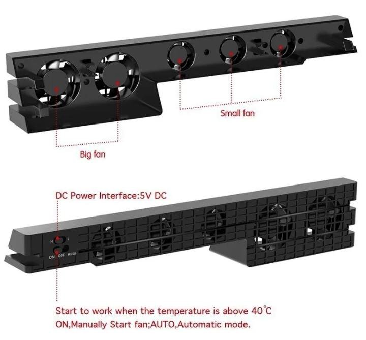Блок вентиляторов для охлаждения PS4 PRO