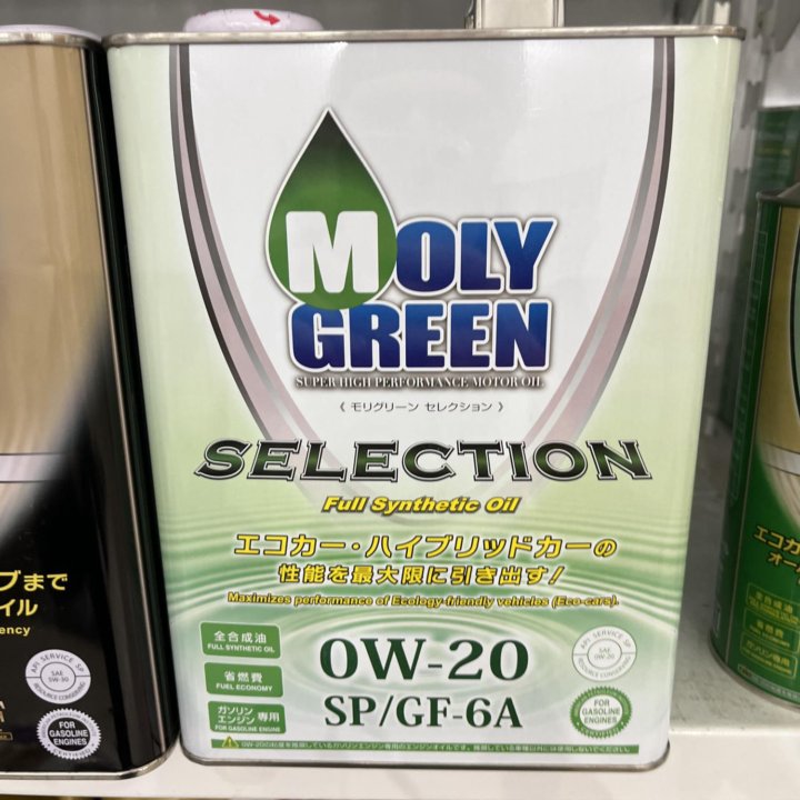 MOLY GREEN Selection 0W20 SP, 4 литрам синт